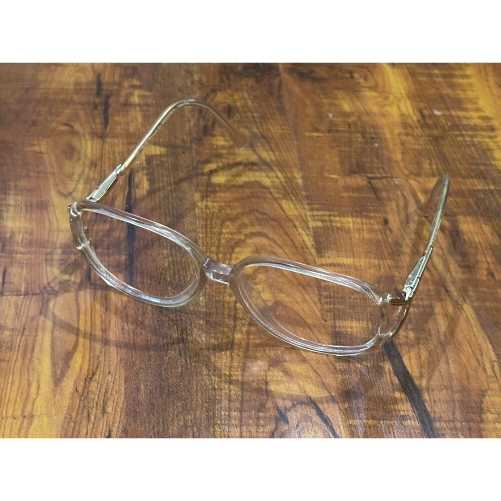Vintage Blue Ribbon For Marchon Women's Brown Rose Eyeglasses - Frames Only